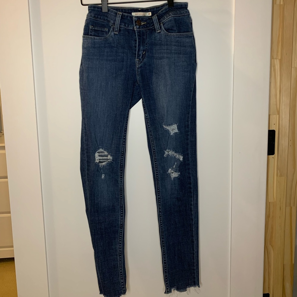 dark denim levi jeans